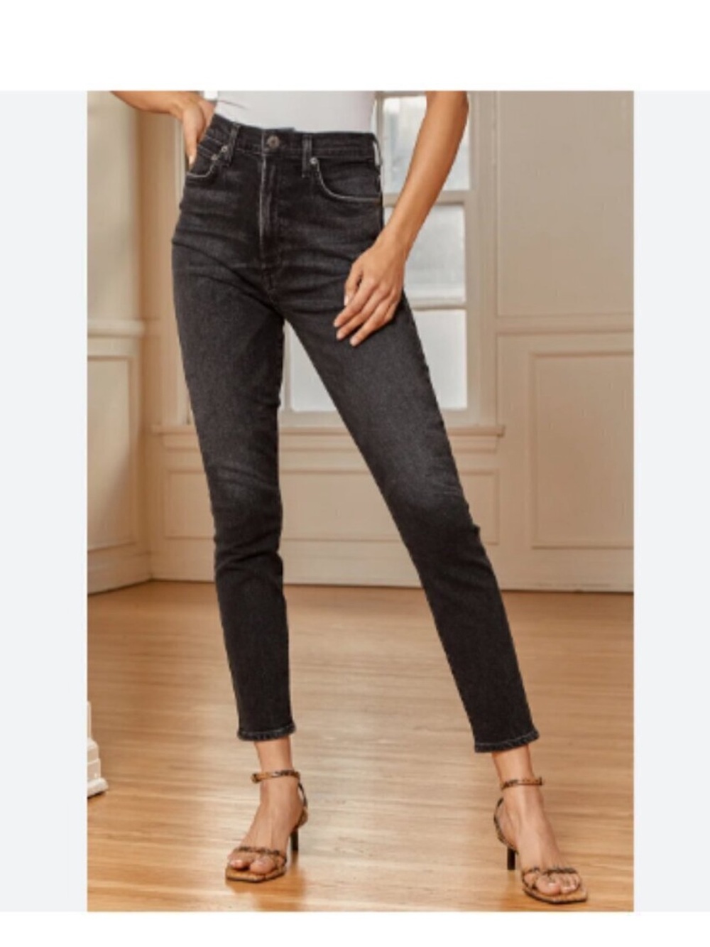 Agolde Pinch Waist Skinny High-Rise Jeans
